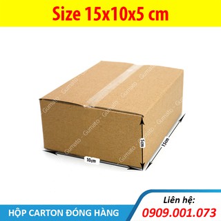 Hộp giấy P26 size 15x10x5 cm, thùng carton gói hàng Everest