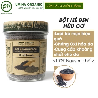Bột Mè Đen đắp mặt nạ hữu cơ UMIHOME nguyên chất | Black sesame powder 100% Organic 135G