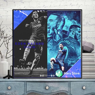 Tranh Cầu Thủ Bóng Đá Chelsea Eden Hazard Trang Trí Phòng