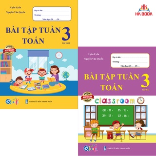 Sách - Combo Bài tập tuần Toán 3 - tập 1 và tập 2 (2 cuốn)
