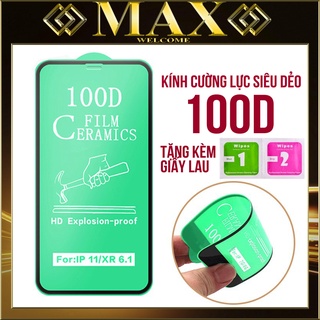 Kính Cường Lực Iphone Full Màn 100d Siêu Dẻo 6/6plus/6s/6splus/7/7plus/8/8plus/x/xr/xs/11/12/13/pro/max/plus/promax/Max