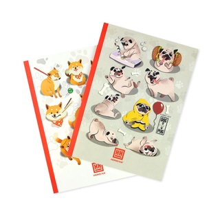 Combo 5 quyển vở kẻ ngang 200 trang Hồng Hà Puipil Funny Pet 1101