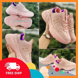 [Tặng hộp + freeship] Giày thể thao nữ hologram M-L-B màu hồng chất xịn