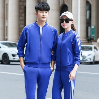 Bộ quần áo thể thao nam Gman  Bộ quần áo khoác thu đông kẻ sọc có khóa kéo 3 màu