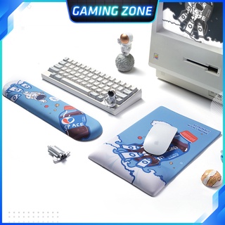 Kê tay chuột, kê tay bàn phím đệm silicon Phi Hành Gia Xanh cực cute và dễ thương siêu êm