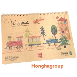 Vở vẽ lò xo Green A4 4947(giấy ngà) honghagroup.