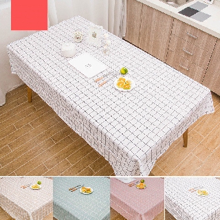 Khăn trải bàn caro vintage, nhựa PVC chống thấm nước