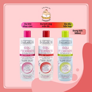 Nước tẩy trang sạch sâu Evoluderm Eau Micellaire 500ml
