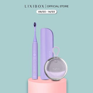 Combo Bàn chải điện Halio Sonic Toothbrush PRO Periwinkle Và Máy Máy Rửa Mặt Cho Da Nhạy Cảm Purple Rain.