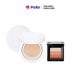 [SET phấn nước và phấn mắt] Phấn Nước Che Phủ &amp; Kiềm Dầu Missha M Magic Cushion Cover Lasting SPF 50+ PA+++ 15g PICKO