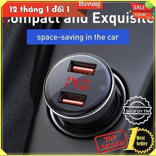 [Chính Hãng - Sẵn] Tẩu sạc đa năng 45W công suất cao Baseus (2 Ports USB, LED Display, SPC/ QC4.0 Car Quick) - New 100%