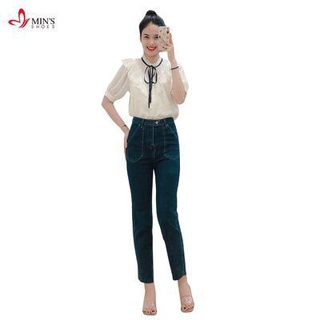 Min's Shoes - Quần jean nữ ống rộng lưng cao, bò suông phong cách thời trang Hàn Quốc 115