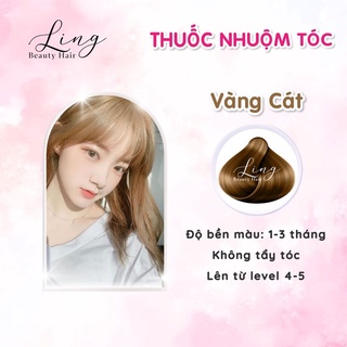 Thuốc nhuộm tóc VÀNG CÁT, không tẩy tóc lên từ nền nâu