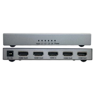 Bộ hub chia HDMI 1 ra 4 cổng 4K Dtech DT-7144A mini