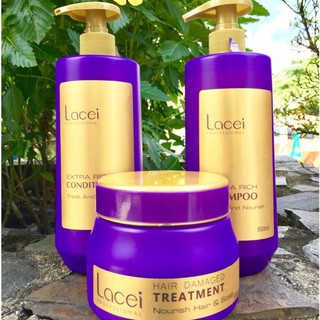 Bộ chăm sóc tóc Lacei Extra Rich 800mlx2/500ml