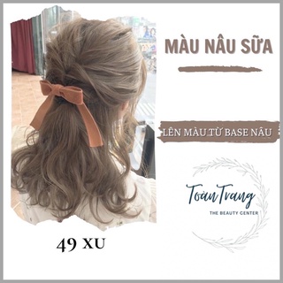 Thuốc nhuộm tóc nâu khói sữa kèm oxi và gang tay(sale gốc)