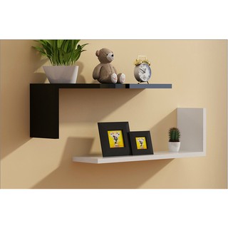 Kệ treo tường 2 chữ L cao cấp 50*15*15cm