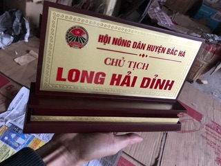 Bảng chức danh chất liệu inox