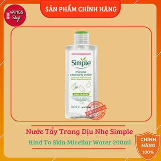 Nước Tẩy Trang Dịu Nhẹ Simple Kind To Skin Micellar Water 200ml
