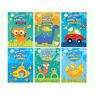 Sách - Dán Hình Siêu Đáng Yêu (bộ 6 cuốn) - Cuốn lẻ tự chọn