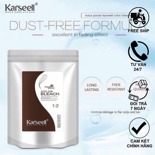 Thuốc Tẩy Tóc Kaseell Tẩy Collagen 9D Keroa Không Khô Tóc ( 500gr) Không Kèm Oxy