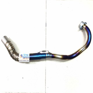 cổ pô 2 khúc exciter 150 xanh titan 00012