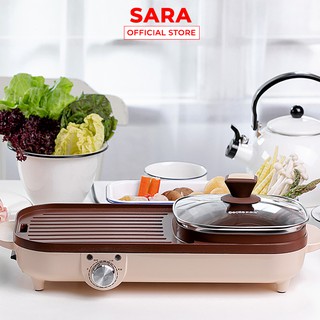 [Bảo Hành 1 Năm] BẾP LẨU NƯỚNG ĐA NĂNG CAO CẤP 2 IN 1 - Tiết kiệm điện năng chống dính cao cấp