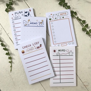 Set 50 tờ giấy note ghi chú công việc, lên kế hoạch, check list, học từ vựng mỗi ngày siêu cute