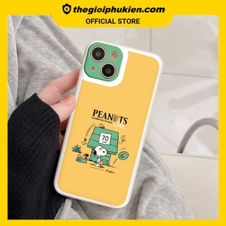 Ốp iphone - Ốp lưng iphone cạnh vuông Peanut dành cho ip 6 đến 14promax - ng055