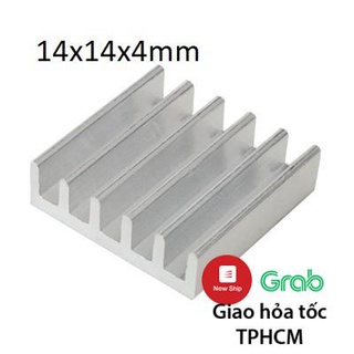 Nhôm tản nhiệt kích thước 14x14x4mm