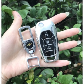 Ốp chìa khóa Chevrolet Cruze,  Aveo, Trailblazer, Colorado, Spark, Orlando cao cấp (chìa gập)
