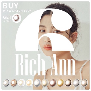 Kính áp tròng 1 ngày Ann365 chính hãng đa dạng màu sắc đeo 24H đủ độ cận dành cho mắt nhạy cảm