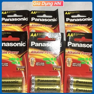Pin 2AA Panasonic 1.5V Made in Thailand chống rò rỉ, siêu bền bỉ, vỉ 2 viên