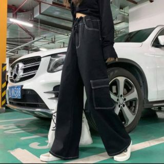 Quần Ống Rộng Giả Bò Túi Hộp Unisex TTPM137