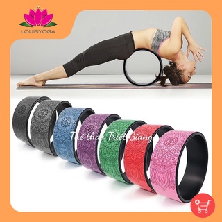 Vòng PU luân xa 13x33 cm - Vòng mở vai, thư giãn yoga khung nhựa ABS bọc cao su Pu chống trơn trượt
