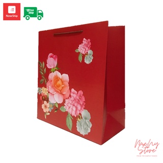 Combo 20 túi giấy ivory có dây, quai xách đựng quà tặng cỡ to và đại (mẫu ngẫu nhiên)