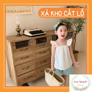 BÁN SỈ BỘ THÔ ĐŨI 2 DÂY QUẦN XANH CHO BÉ GÁI