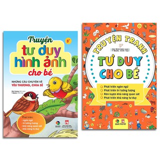Sách - Combo 2 cuốn: Truyện Tranh Tư Duy Cho Bé + Truyện Tư Duy Hình Ảnh Cho Bé
