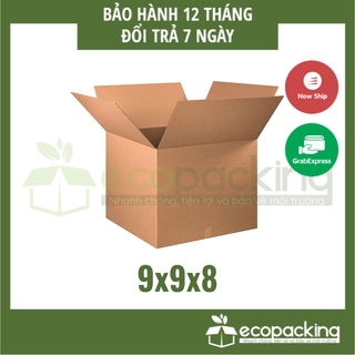 [XẢ KHO] Combo 50 thùng hộp carton 9x9x8 cm để đóng gói giao hàng