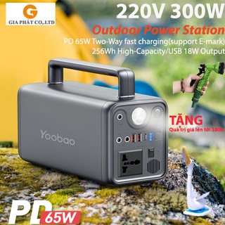 [CHÍNH HÃNG] Trạm sạc dự phòng Yoobao EN300WLPD 80000mAh / 300WL / sạc nhanh PD 65W cổng điện 220V/300W tích hợp đèn Pin