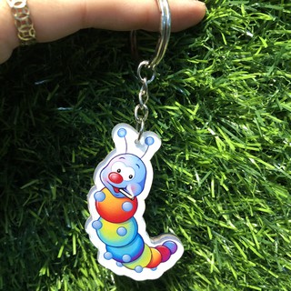Móc khóa mcia - Móc khóa cắt hình chú Sâu cute - Thiết kế theo yêu cầu