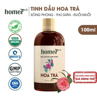Tinh dầu Hoa Trà Nhật Bản Homer - Camellia Essential Oil  - đạt chuẩn chất lượng kiểm định