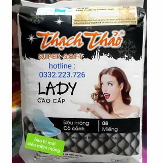 Băng Vệ sinh thạch thảo li sa có cánh (1gói 6miếng ngày và 2m ban đêm)