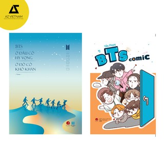 Sách - Combo BTS Comic và BTS -Ở đâu có hy vọng ở đó có khó khăn