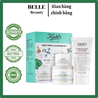 [Mã 153FMCGSALE1 giảm 10% đơn 250K] [Sephora Us] Set dưỡng da Kiehls Deep pore cleansing kit