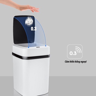 Thùng Rác Cảm Ứng Thông Minh Thùng Rác Tự Động Đóng Mở Nắp Tiện Ích Bền Bỉ NOBITA OFFICIAL