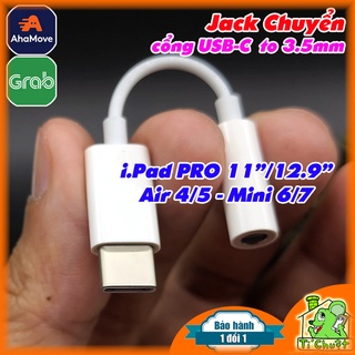 [Chính Hãng có DAC] Jack chuyển cổng usb Type-C ra Tai Nghe 3.5mm cho i.P@d Pro-Air 4/5-Mini 6