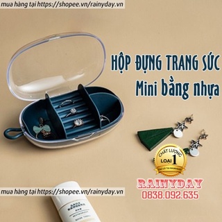 Hộp trang sức, hộp đựng đồ trang sức mini để nữ trang phụ kiện dây chuyền nhẫn bông tai nhiều ngăn nhỏ