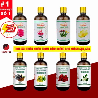 Tinh Dầu 100ML CANIFO, 35 mùi cho Spa, xông phòng ngủ - sả chanh, quế, nhài, cafe, bạc hà nhập khẩu, an toàn tuyệt đối