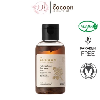 Nước hoa hồng Cocoon 140ml Rose Water Toner Dưỡng Ẩm Da